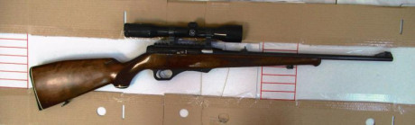 Pongo a la venta esta carabina HK modelo 300 en calibre .22 WMR cargado de 5.- 
El visor no va incluido.-
250 01