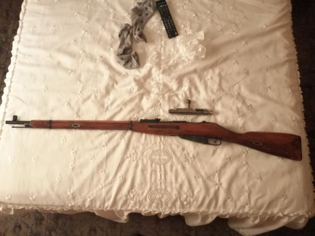 Vendo fusil Mosin-Nagant fabricado en el arsenal del Tula en 1934. Buen estado general, números coincidentes, 01
