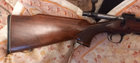 VENDIDO .Vendo rifle remington BDL calibre 308 w. El rifle lleva . El cargador es metálico ,alza regulable 00