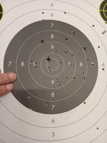 Bueno, para animar el foro un poco, propongo colgar fotos de dianas y arma usada para ello, pudiendo ser 40