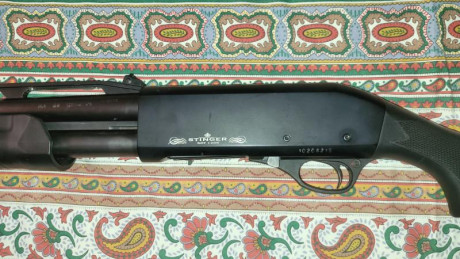 Pongo a la venta una fiable y con mucha precisión escopeta táctica Stinger RXT 1206 con bocacha rompepuertas 10