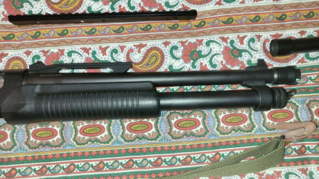 Pongo a la venta una fiable y con mucha precisión escopeta táctica Stinger RXT 1206 con bocacha rompepuertas 21