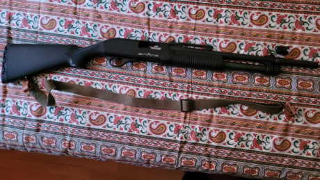 Pongo a la venta una fiable y con mucha precisión escopeta táctica Stinger RXT 1206 con bocacha rompepuertas 30