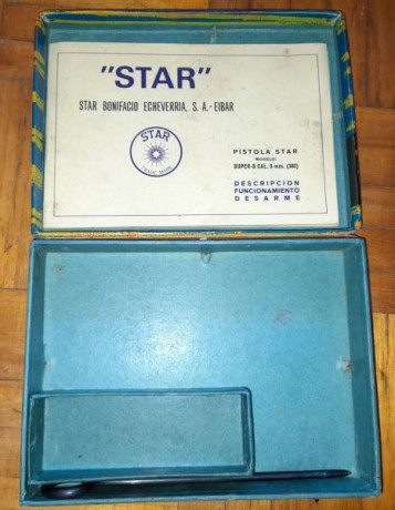 Caja de pistola Star Súper S del 9 Cto. con manual de instrucciones, precio 30 euros más 6 de portes de 00