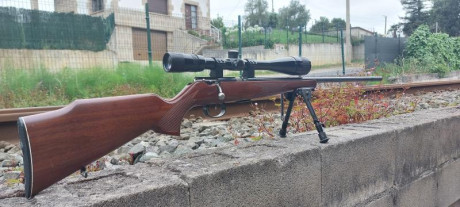Buenas.
Vendo, por no utilizar, carabina de la prestigiosa casa Alemana Anchut.
Modelo.......1415
Calibre.........22 11