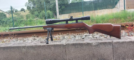 Buenas.
Vendo, por no utilizar, carabina de la prestigiosa casa Alemana Anchut.
Modelo.......1415
Calibre.........22 21