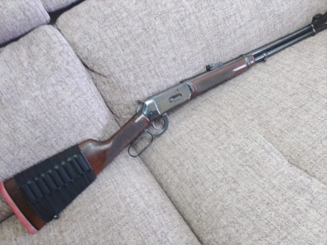 Vendo Winchester 94 XTR Big Bore 375 Winchester.
Mejoras: Culata modificada para un mejor encaré. Alza 00