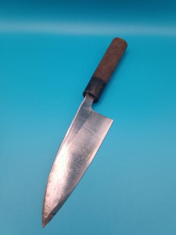 Pongo a la venta este cuchillo de cocina Deba:
Importado de Japón.
Firmado 正宗作　"Hecho por Masamune"
Forjado 01