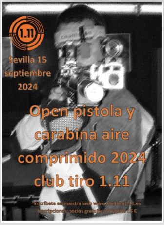 Buenos días. 
El 15 de septiembre celebramos en Sevilla nuestro open anual de pistola y carabina de aire 00