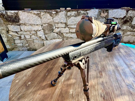 Se vende conjunto (de manera indivisible). De rifle trainer CARBON. Con cantonera regulable, Es el mismo 01