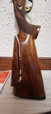Hola. Vendo escopeta sporting,Fabarm con 5 polichoques extensibles, selector de disparo, funda, Monogatillo 01