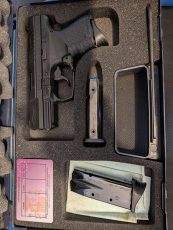 Walter P99 compact guiada con licencia A. Tiene menos de 50 disparos. Más fotos contactarme por teléfono. 01