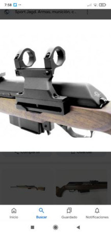Vendo teja para rifle molot para poner visor y no tener que tocarlo solo con un click cambio de teja y 41