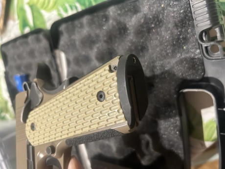 Buenas tardes
Vendo pistola Kimber Desert Warrior 45ACP, por no usar hace tiempo.
Muy buena precision 10
