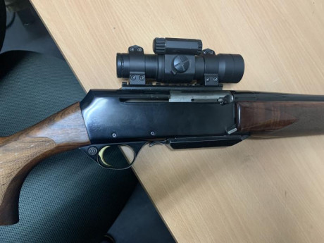 Vendo Browning bar mk2 calibre 30-06. Cañon y bascula recien cromados y culata con carrillera regulable. 01