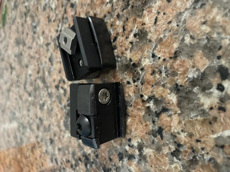 Monturas completas. Se usaron en un SAKO 85 (cola milano), están impecables y son para carril SR. (SWAROVSKI 02