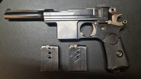 Buenas tardes pongo a le venta pistola Bergmann-Bayard 1908 del cal 9 largo guiada en F, la cual se encuentra 02