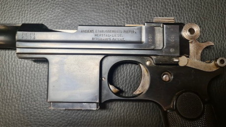 Buenas tardes pongo a le venta pistola Bergmann-Bayard 1908 del cal 9 largo guiada en F, la cual se encuentra 00