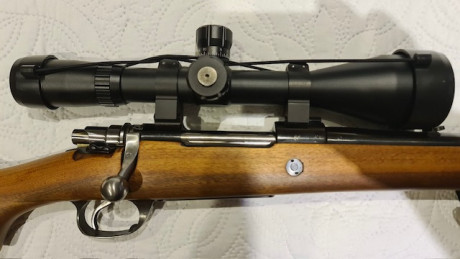 Buenas tardes pongo a la venta rifle Santa Barbara c75 police en cal 308, viene montado con monturas y 02