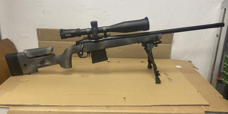 Pues al fin he podido montar y probar mi nuevo Remington 700 pcr con visor Bushnell match pro, y va de 60