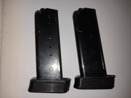 Vendo los siguientes cargadores:
-Star firestar calibre 9 m/m Pb.  (Vendidos) 
-S&W 6904, 35 uros 11