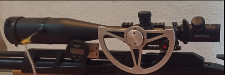 En buen estado poco uso con rueda de paralaje de aluminio incluida desmontable. 

ideal para FT o arma 02