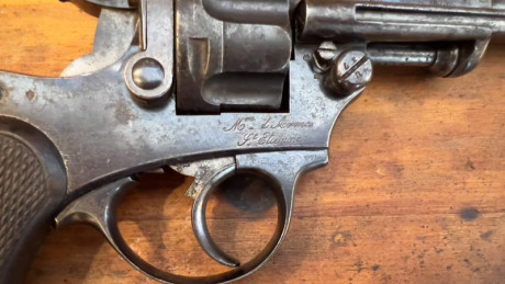 Se vende este magnífico y raro revólver modelo Chamelot Delvigne modelo 1874 para oficiales, fabricado 00