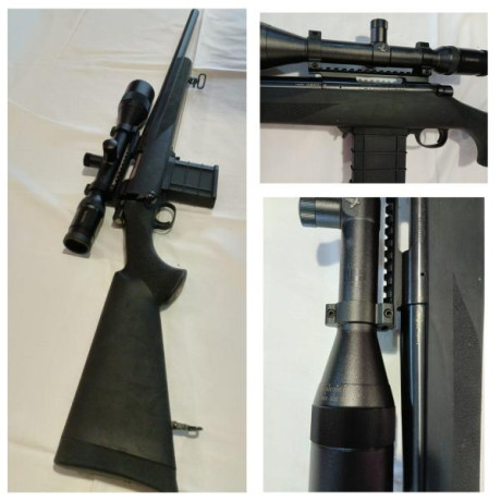Vendo rifle HOWA 1500  POLICIAL, CON  CAÑON DE LARGO  50 CM. , UNICO EN ESPAÑA . 
CALIBRE 308. 46 DISPAROS 02