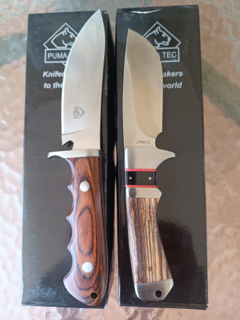 Hola vendo estos dos cuchillos de la casa PUMA TEC.
Modelos 299610 y 161811.
Los compré en Filofiel hace 11