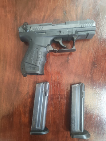 Un compañero me pide que ponga a la venta la siguiente arma.

Pistola Walther P22.

Cal. 22lr.

Dos cargadores.

Precio 00