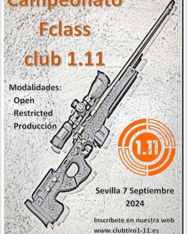 Buenos días. 
El 15 de septiembre celebramos en Sevilla nuestro open anual de pistola y carabina de aire 10