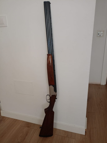 Vendo dos escopetas, una lanber victoria semiautomática calibre 12 , cañón 71 cm y choke fijo de 3 estrellas 42