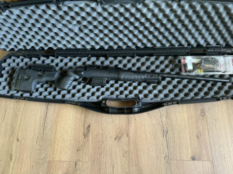 Howa 1500 culata GRS Bifrost calibre 308 WIN. Cañón pesado de 61cm. Con cargador extraible y también acople 02
