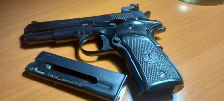 Vendo esta pistola guiada en F. Esta en excelente estado tanto mecanico como estetico, viene con su caja 02