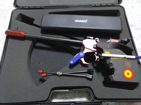 Hola. Vendo pistola libre hammerli fp 10 para competición a 50 metros. Tiene su maletín original al igual 02