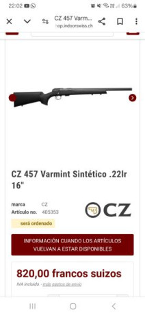 Hola a todos, como bien dice el anunciado Quiero comprar un rifle, partiendo que soy novato en este mundo 160