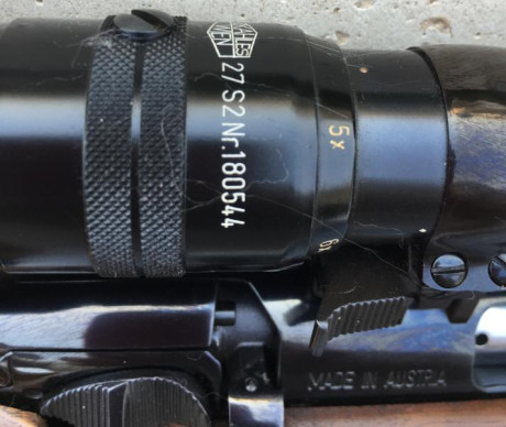 SE PUEDE CERRAR. RIFLE DE CERROJO STEYR MANNLINCHER.
MODELO L.
CAÑÓN PESADO. 
CALIBRE .243 Winchester. 11