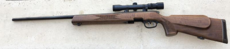 SE PUEDE CERRAR. RIFLE DE CERROJO STEYR MANNLINCHER.
MODELO L.
CAÑÓN PESADO. 
CALIBRE .243 Winchester. 00