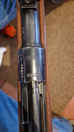 Un compañero vende un Mauser K98, esta en Vic por 850€, si al comprador le interesara, podria tratar los 10