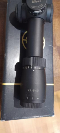 Vendo Leupold VX5 3-15x56 con retícula iluminada, torreta de ajuste de caída del proyectil y muy poco 21