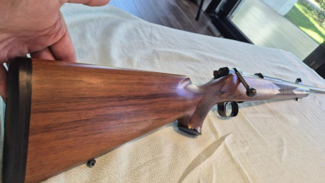Vendo mauser m03 clasic 338wm, cerrojo 60°, gatillo pelo frances, cañones intercambiables, impecable con 10