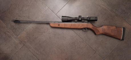 Hola, vendo Gamo HUNTER 890 calibre 4,5 (.177)
Muelle encamisado, sello nuevo. Perfecto el pavón y maderas, 02