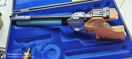 Vendo pistola Morini electronica, cacha M, en perfecto estado, solo la entrego con una botella (revisada 00