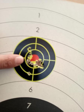 Bueno, para animar el foro un poco, propongo colgar fotos de dianas y arma usada para ello, pudiendo ser 121