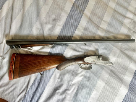 En venta escopeta paralela de Joaquín Fernández en calibre 16. Es extractora y se encuentra en perfecto 00