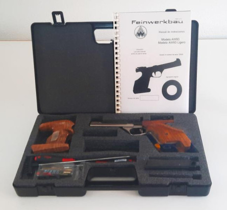 Vendo pistola deportiva FEINWERKBAU AW93 cal. 22LR

▪ Comprada nueva en el año 2007, guiada en F. 
▪ Exagerando, 21