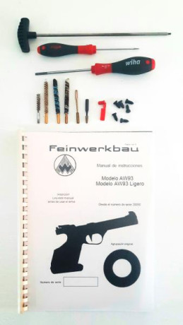 Vendo pistola deportiva FEINWERKBAU AW93 cal. 22LR

▪ Comprada nueva en el año 2007, guiada en F. 
▪ Exagerando, 12