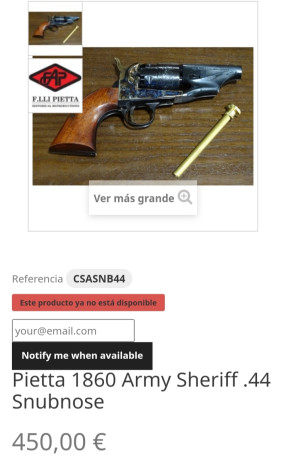 Bonito revolver de PN para llevar en funda sobaquera. 60