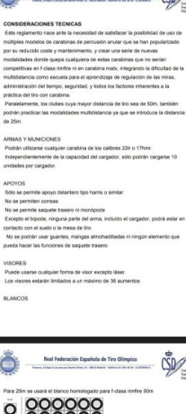 Buenas tardes.

En todos los campeonatos de Fclass rimfire que se celebran, se compite en dos modalidades; 30