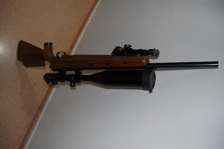Buenas tardes:

Vendo Rifle Weihrauch HW 66 Match en calibre 222 Rem.
Gatillo a pelo, Cerrojo nitrurado 11
